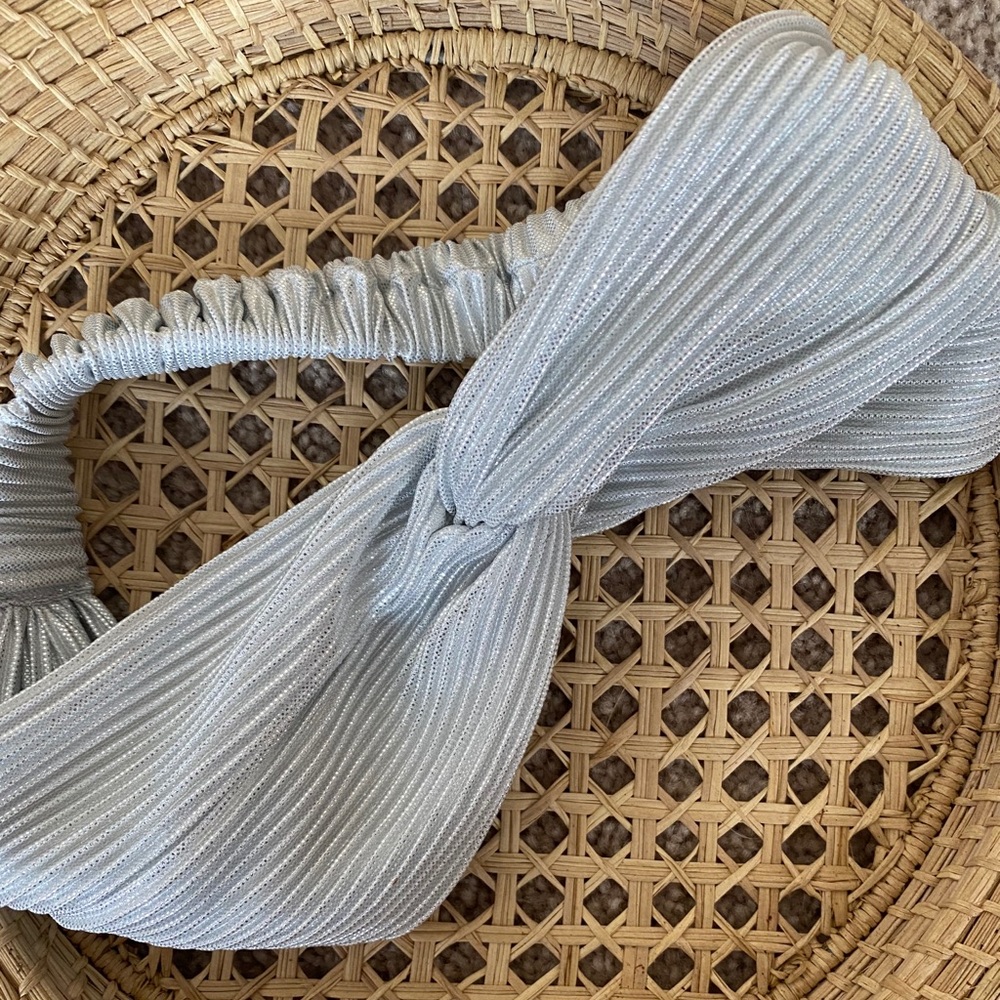 Cute Shiny Silver Old Navy Wrap Headband